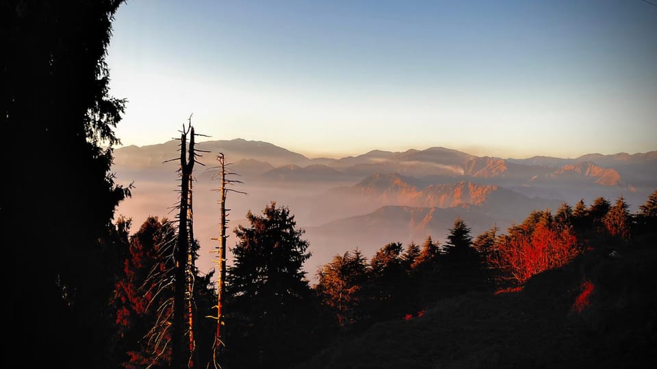 Mountain view, Sunrise, Sunset
