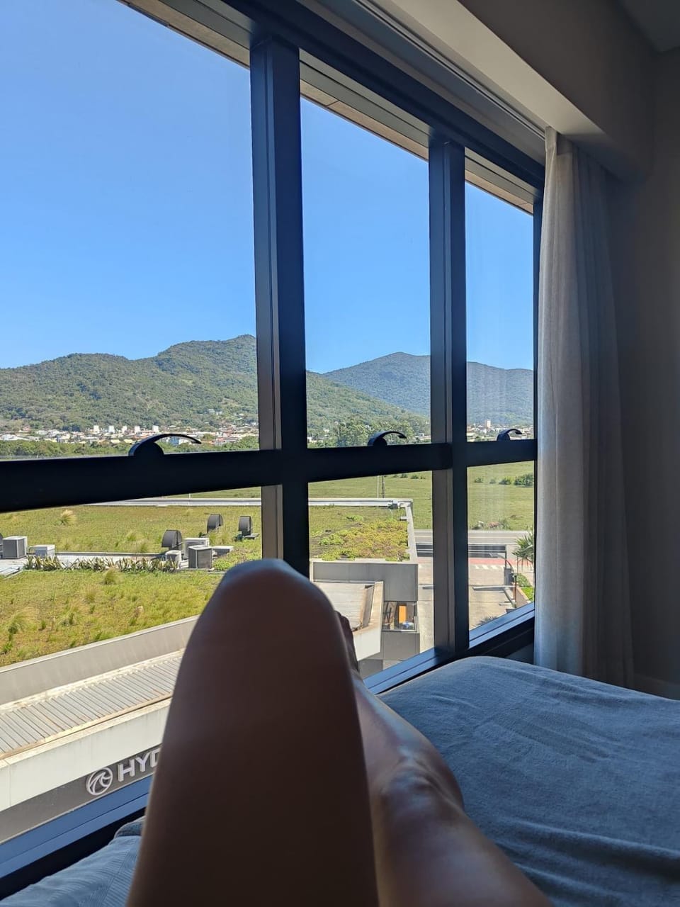 Bed, Day, Natural landscape, View (from property/room), Bedroom, Mountain view