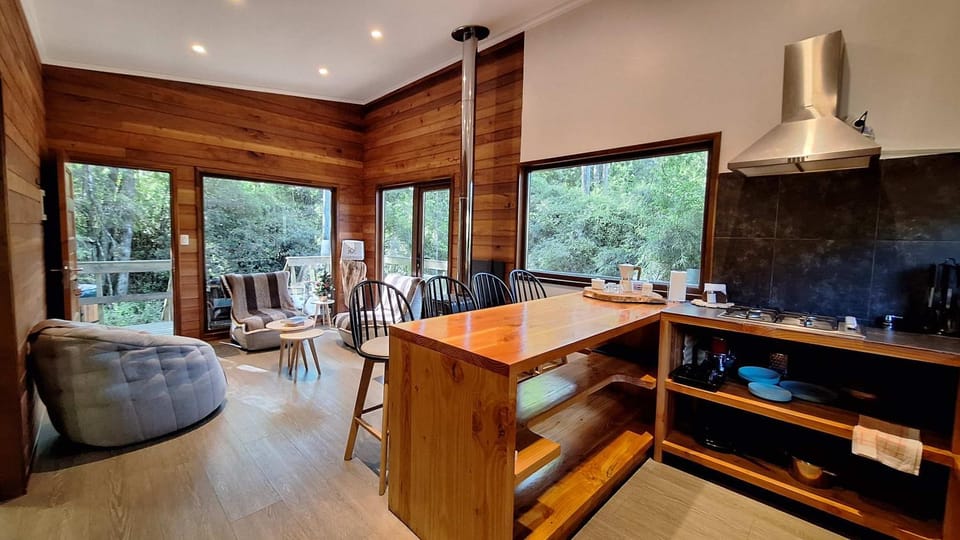 Cabaña Roble - Tinaja, BBQ, WiFi y Río House in Araucania, Chile