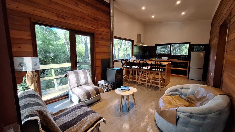 Cabaña Roble - Tinaja, BBQ, WiFi y Río House in Araucania, Chile