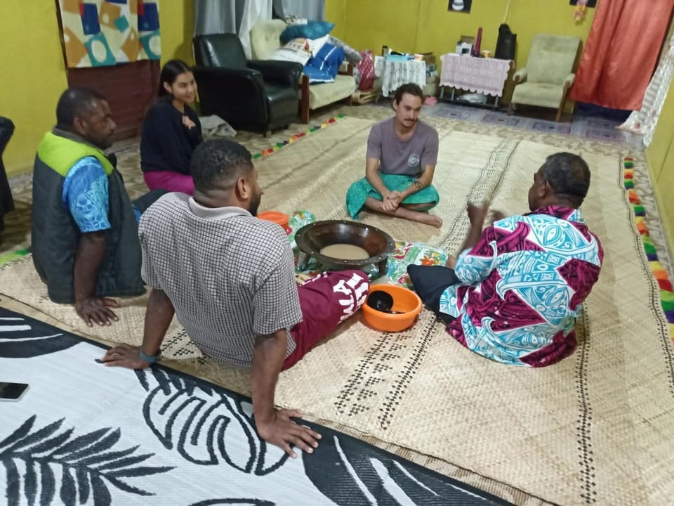 Living room, group of guests