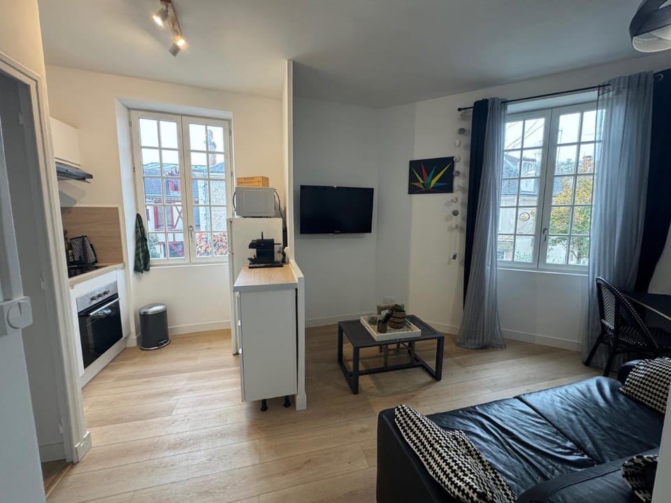 Kitchen or kitchenette, stove, kitchen