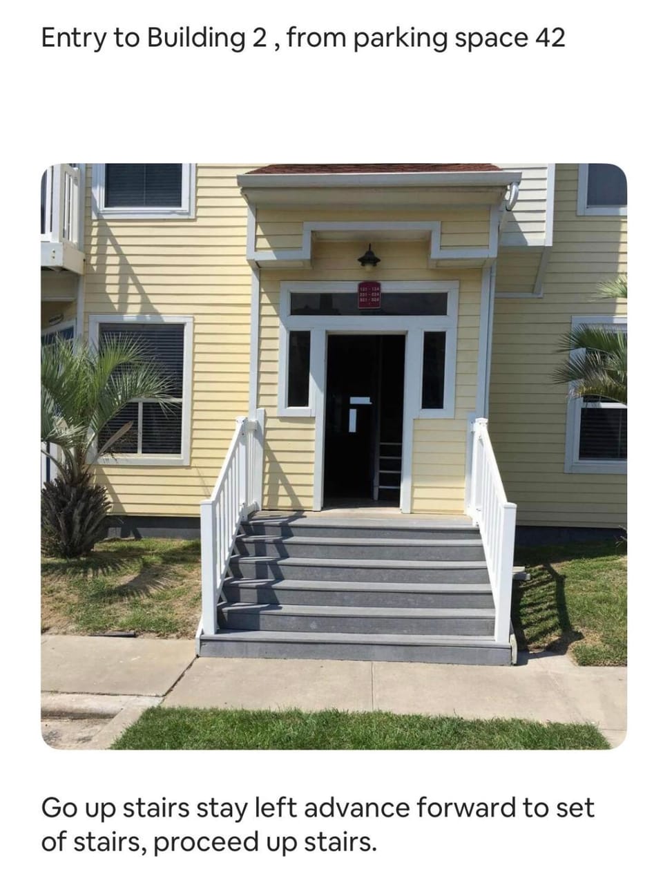 Property building, Text overlay