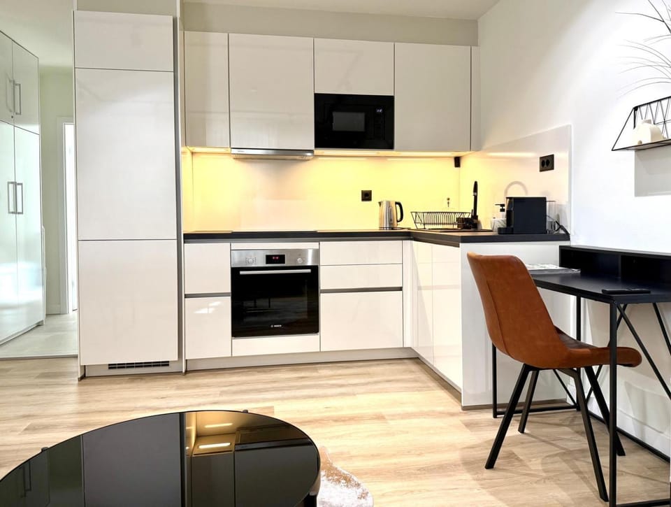 Kitchen or kitchenette, dishwasher, oven, stove, kitchen