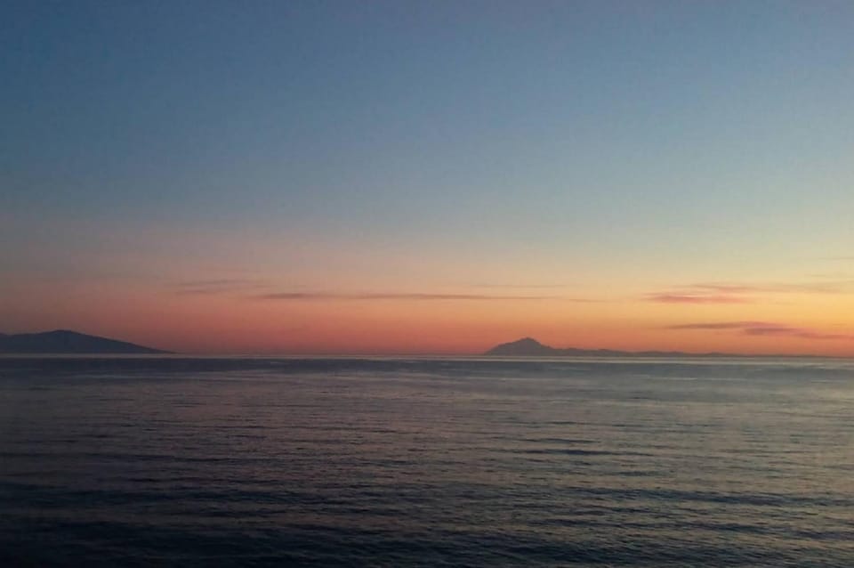 Natural landscape, Sea view, Sunset