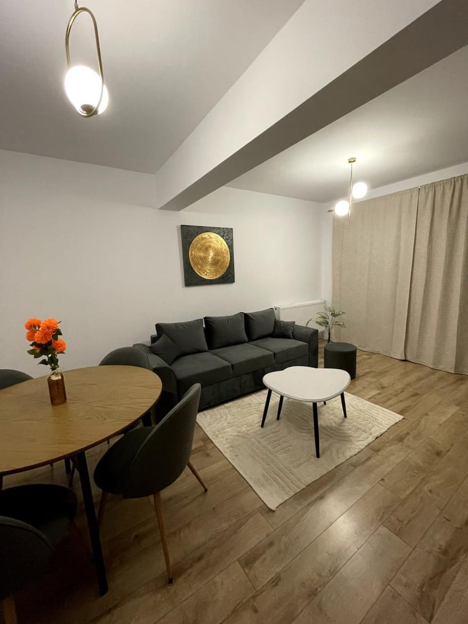 Living room, Seating area, Dining area