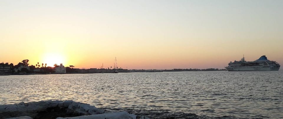 Nearby landmark, Natural landscape, Sea view, Sunset