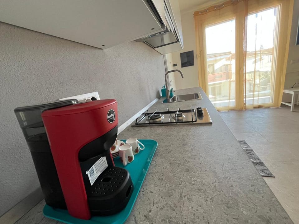Kitchen or kitchenette, minibar
