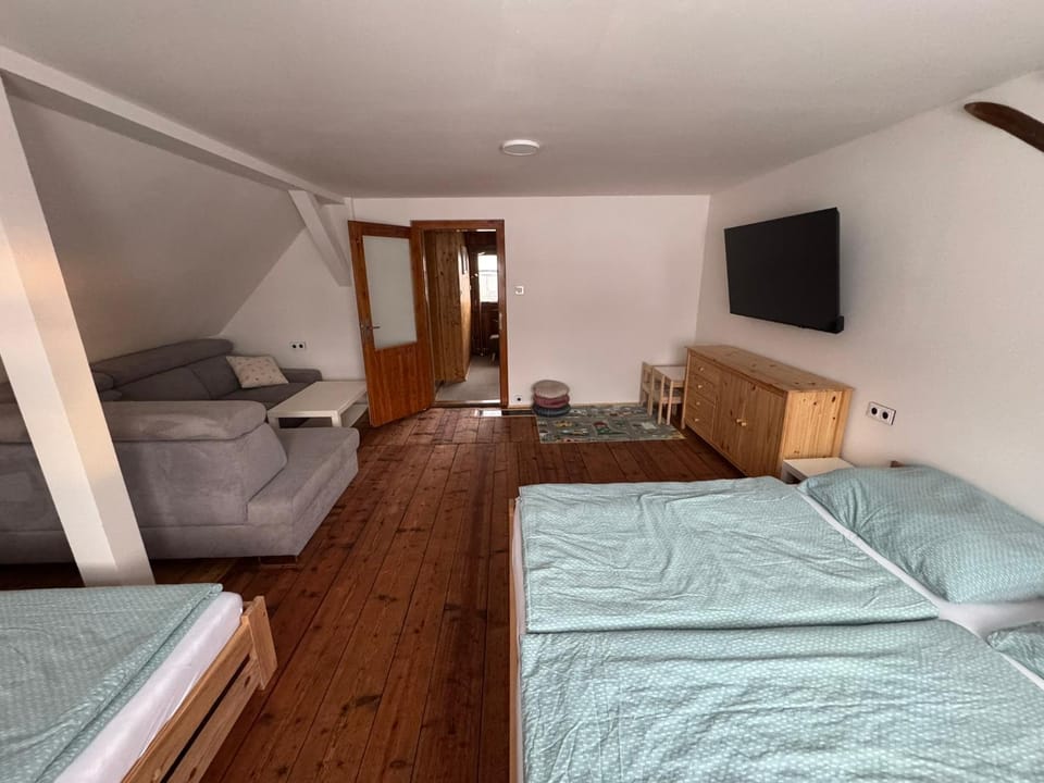 Communal lounge/ TV room, Bed, TV and multimedia, Photo of the whole room, Seating area, Bedroom