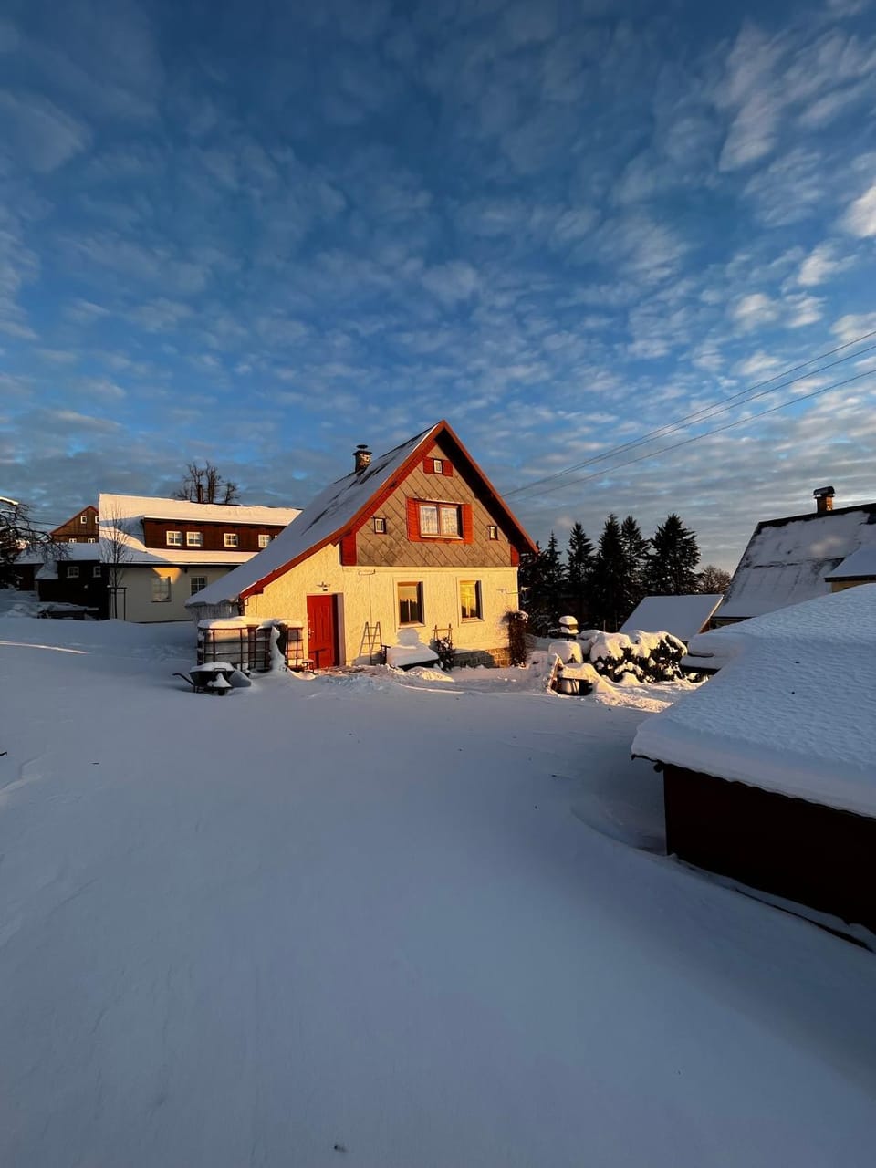 Property building, Day, Winter