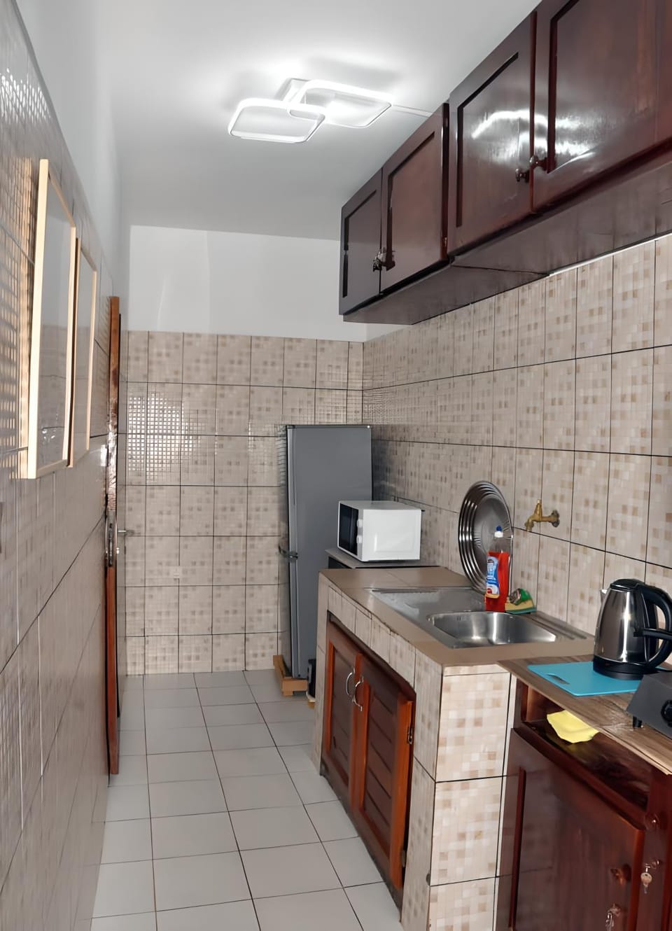 Kitchen or kitchenette, stove, kitchen