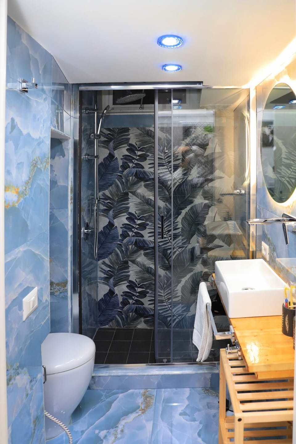Shower, Toilet, towels