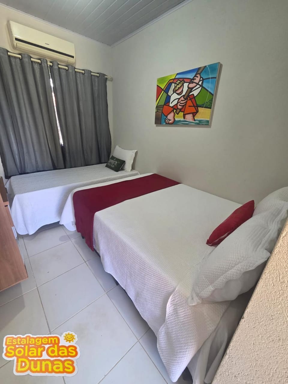 Bed, Photo of the whole room, air conditioner