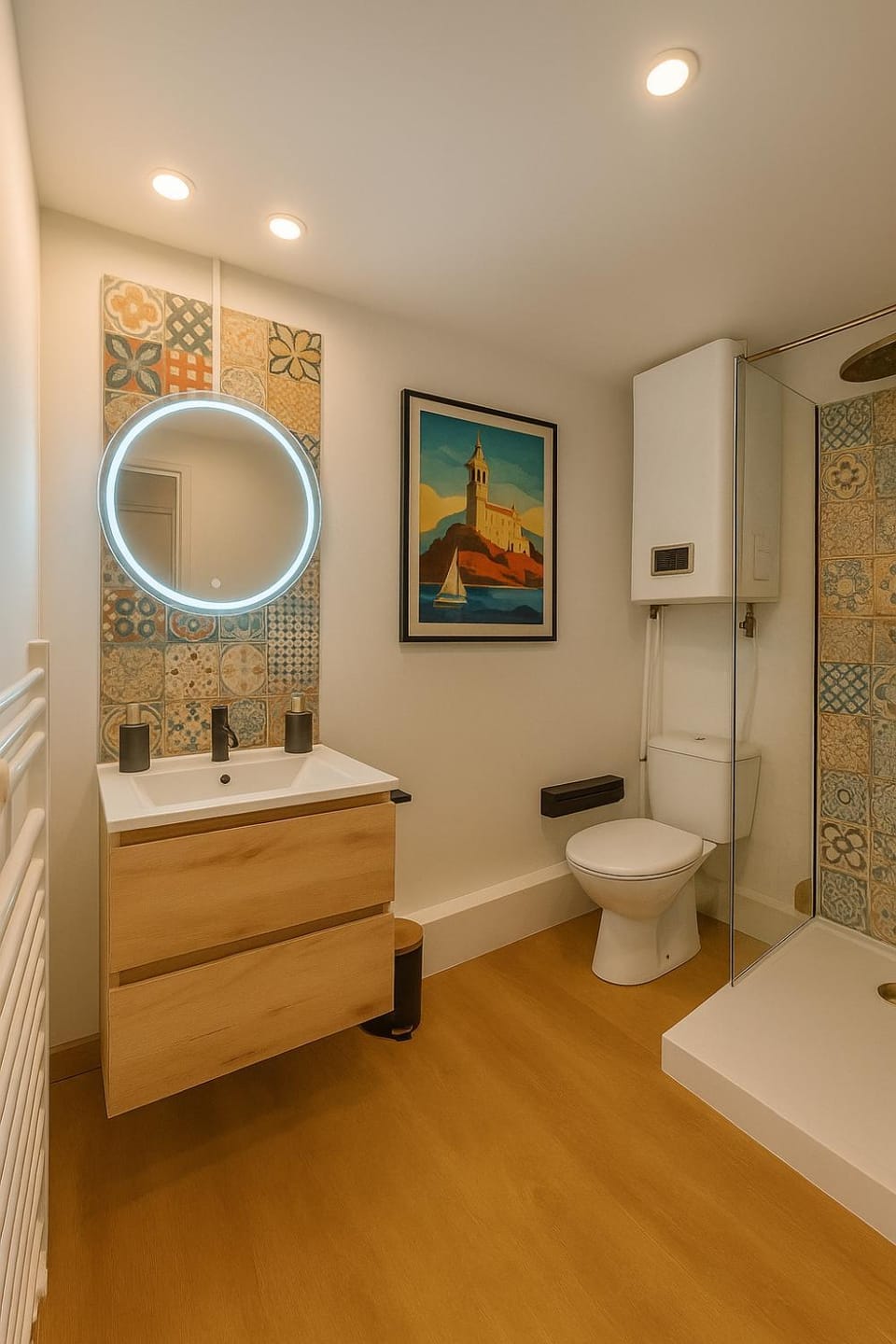 Toilet, Bathroom, towels
