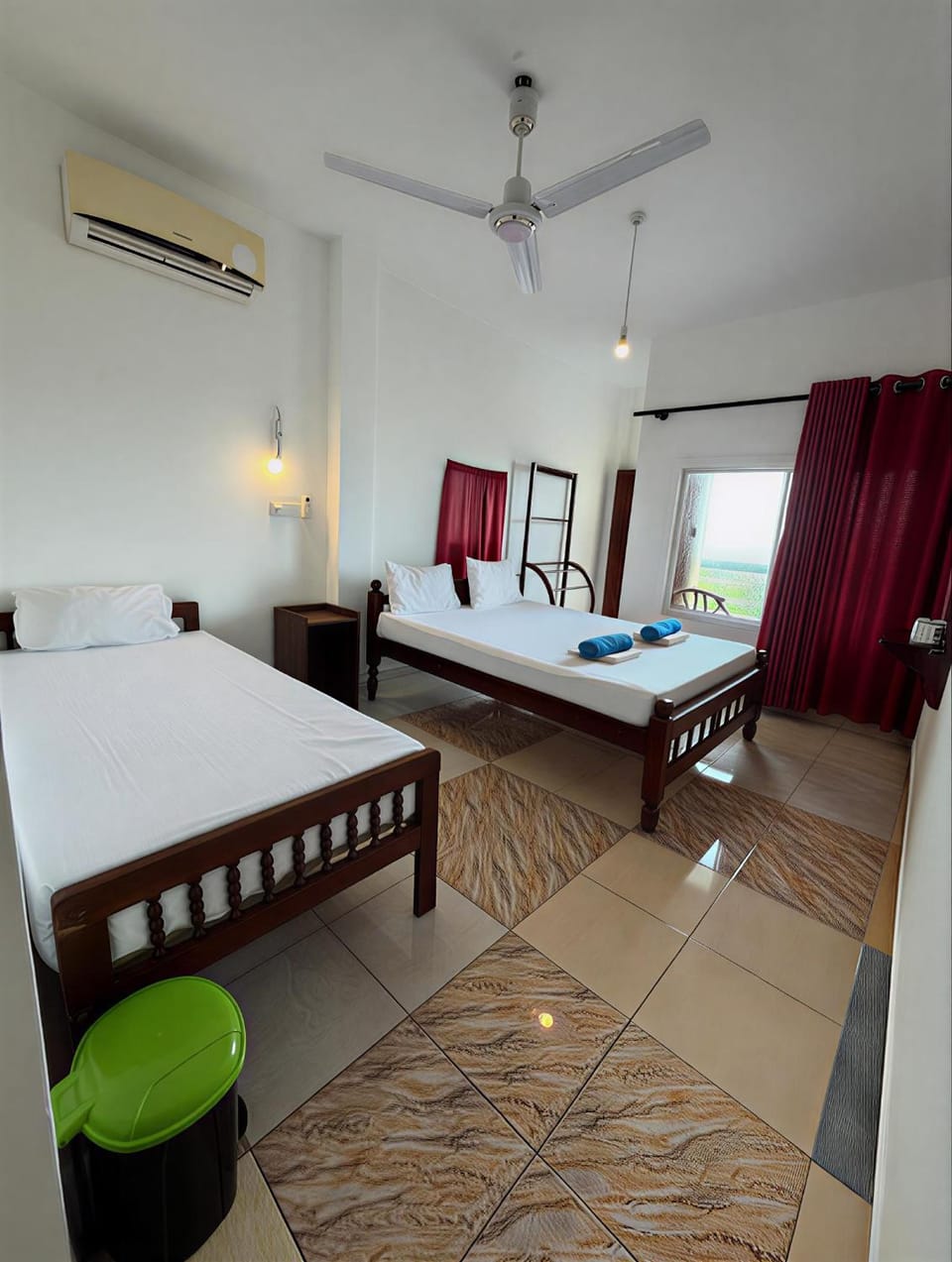 Bed, View (from property/room), Photo of the whole room, Bedroom, Sea view, Sea view, children, towels, air conditioner