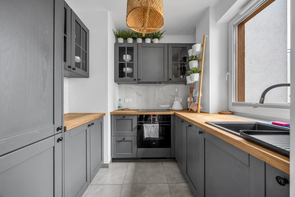 Kitchen or kitchenette, dishwasher