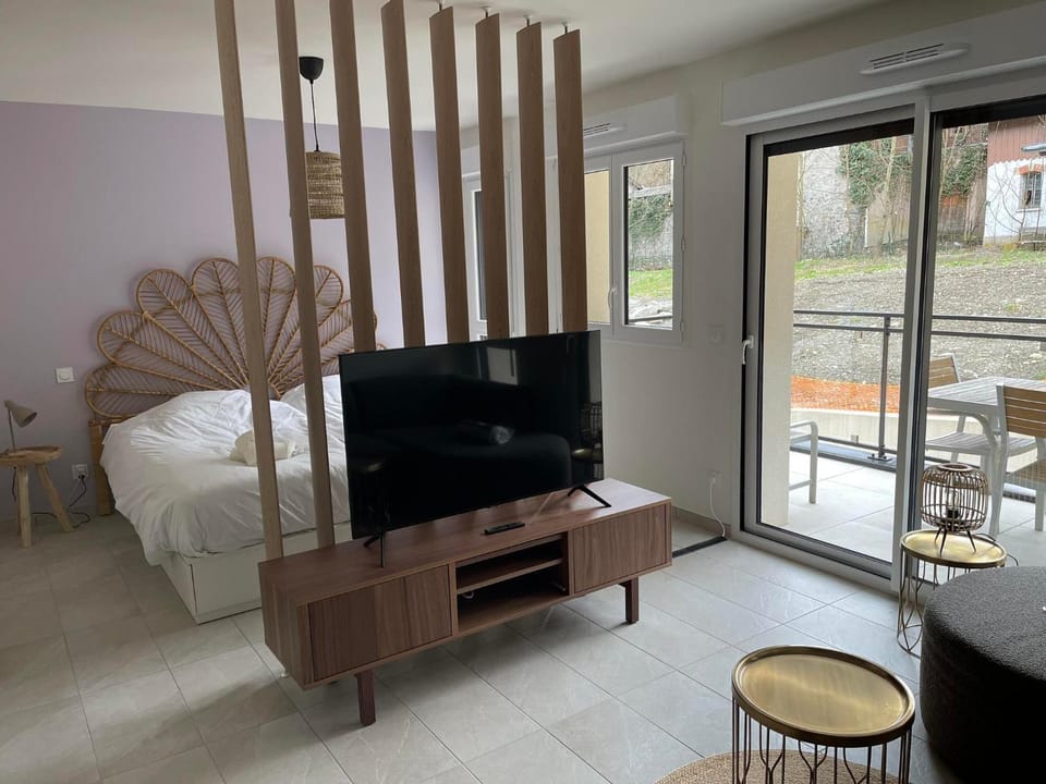 Bed, TV and multimedia