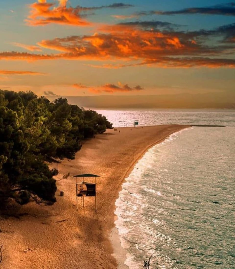 Day, Beach, Sea view, Sunset