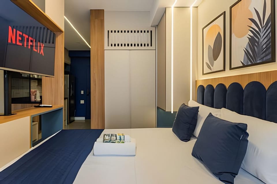 Hospede-se por meses - A 800m do metrô Paraíso Apartment in Sao Paulo City
