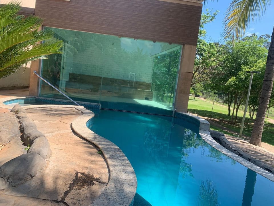 Sauna, Pool view