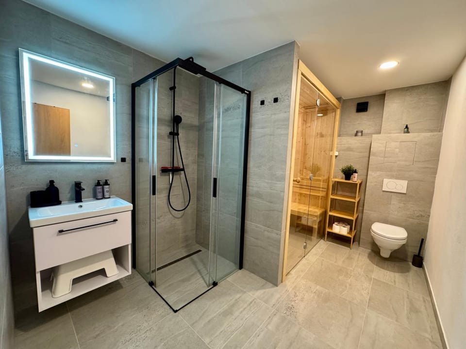 Shower, Toilet, Sauna, Bathroom