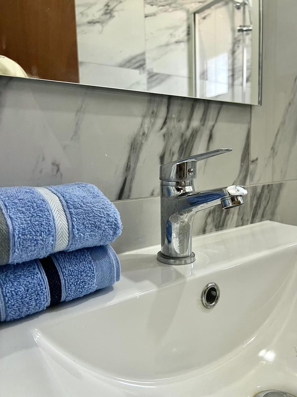 Bathroom, towels