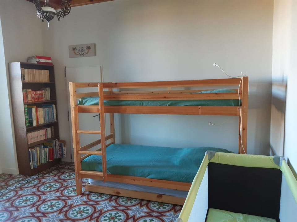 Photo of the whole room, Bedroom, bunk bed