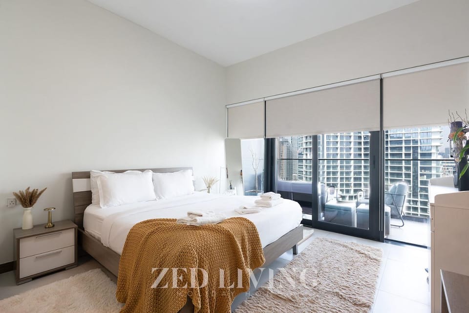 Sol Bay - Stay in style with Burj Khalifa views - Zed Living Apartment in Dubai