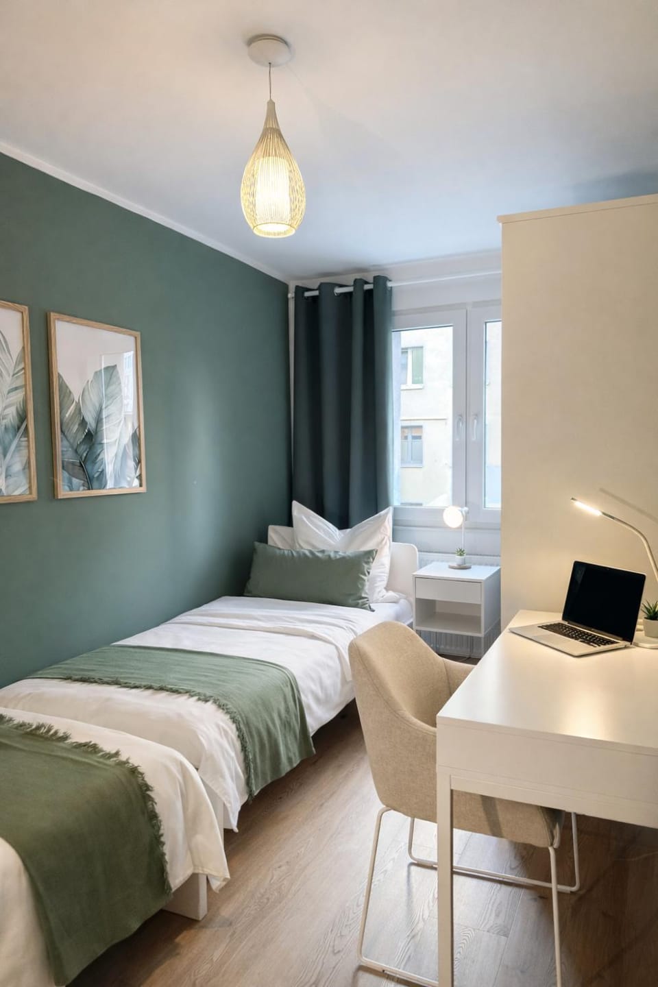 Bed, Photo of the whole room, Bedroom, storage, wardrobe