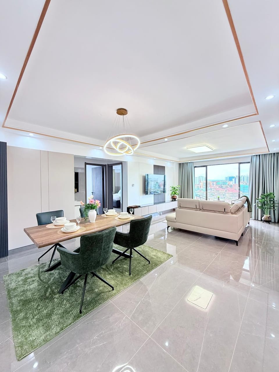 TV and multimedia, Living room, Seating area, Dining area
