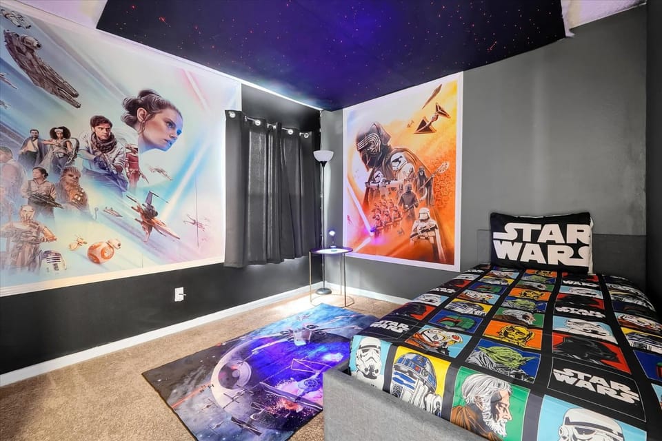 Family-Friendly 6-Bedroom Villa with Pool Game Room and Themed Bedrooms at Emerald Island Resort House in Osceola County
