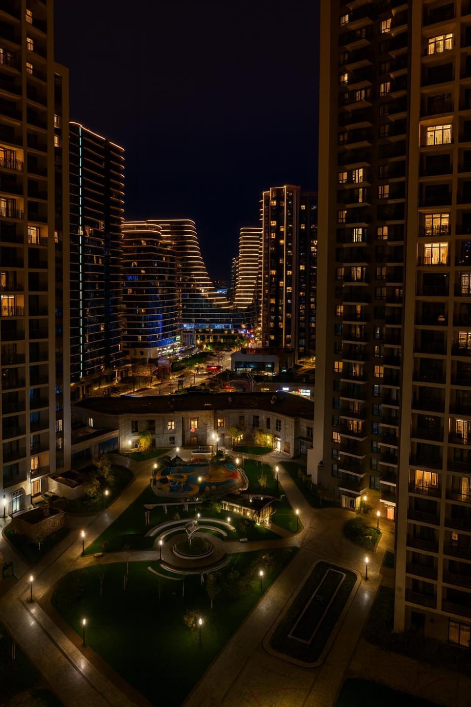 Night, Neighbourhood, City view, City view, River view, River view