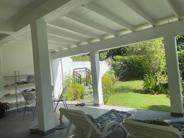 Patio, Balcony/Terrace, Garden view