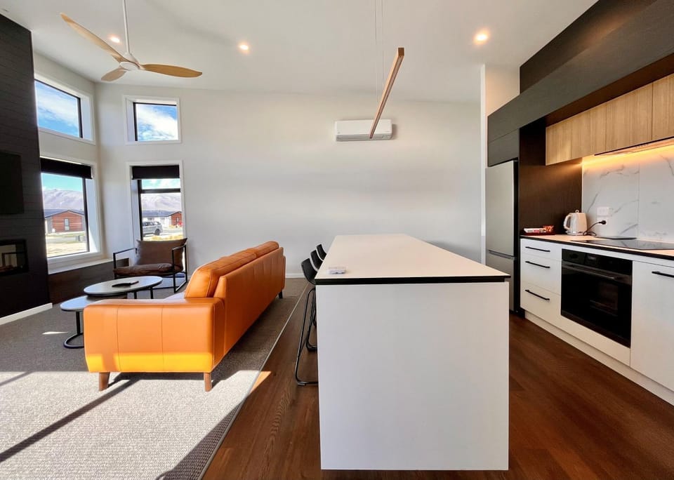 Living room, kitchen