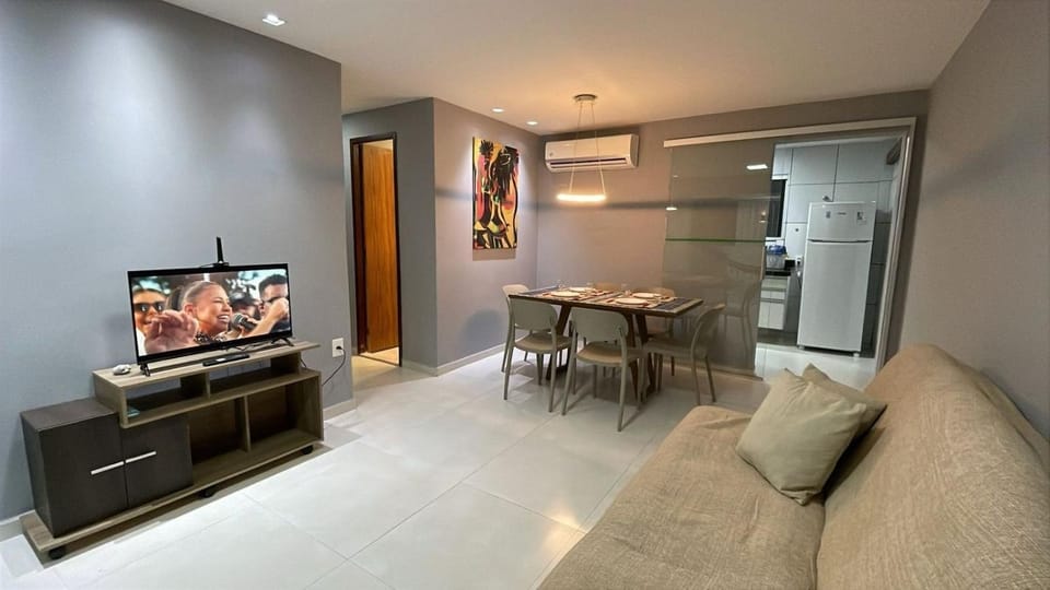 LC101-Apê lindo e econômico na praia Bessa p/8 pessoas Apartment in Cabedelo