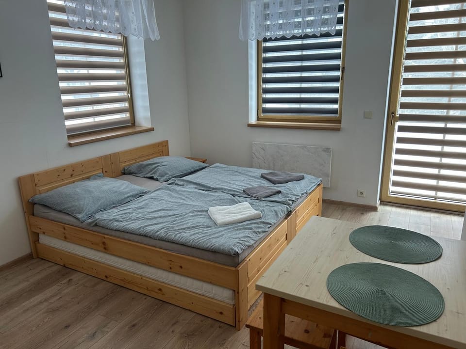 Útulný apartmán s terasou na Šumavě v malebné vesničce Prášily Apartment in Czechia