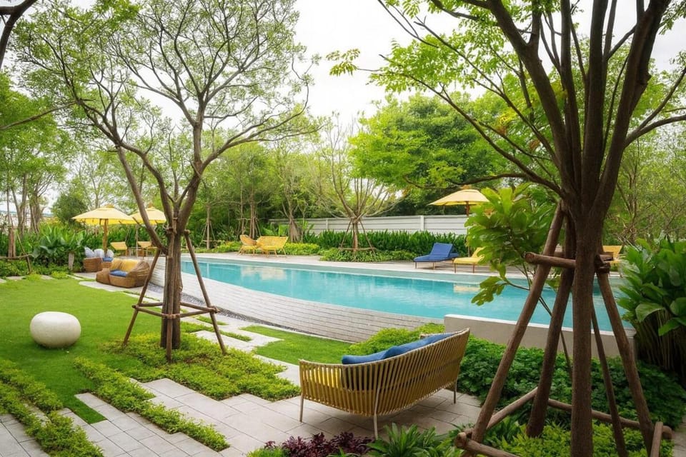 Brand New Beach Condo Huge Pool Tennis & Sunshine 5 min from Beach Apartment in Nong Kae