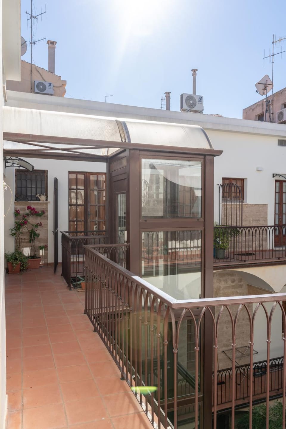 Property building, Patio, Day, View (from property/room), Balcony/Terrace