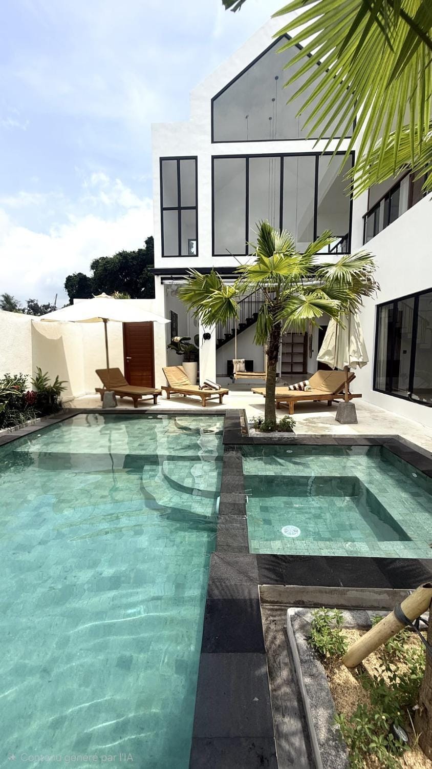 Pool view, Swimming pool, sunbed