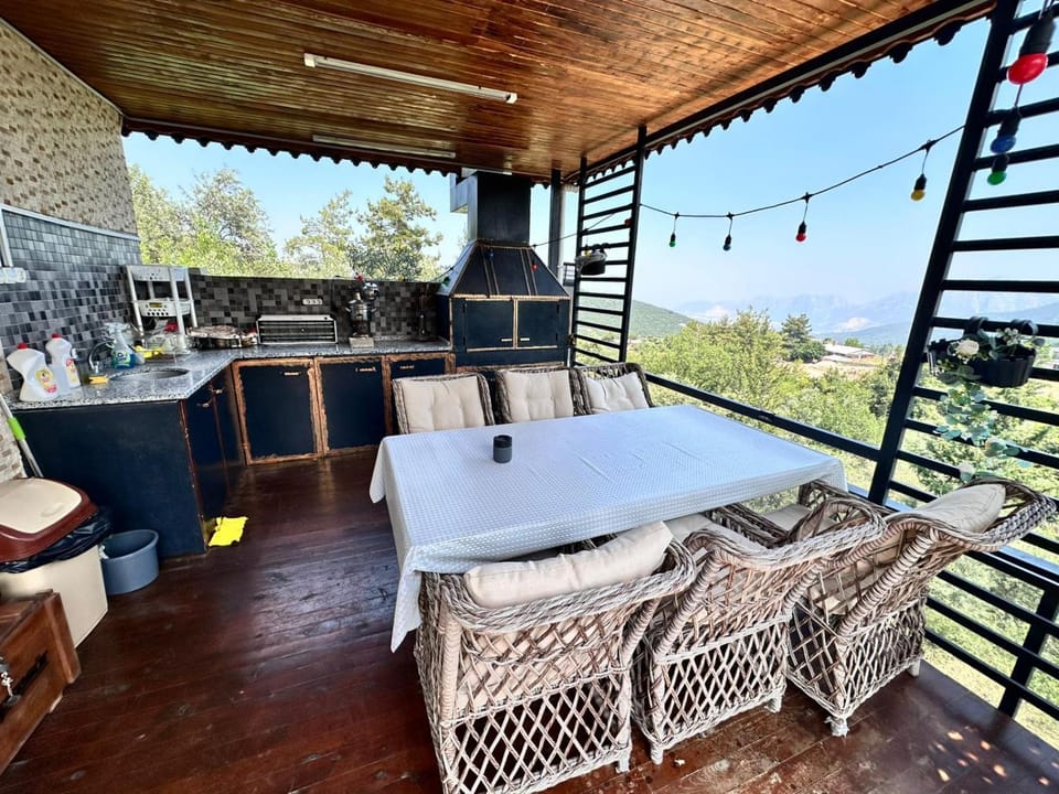 Natural landscape, BBQ facilities, View (from property/room), Seating area, Dining area, Mountain view, Sea view