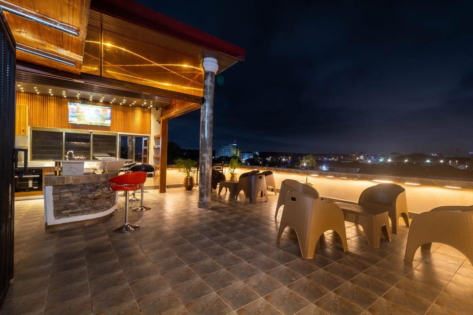 Patio, Night, View (from property/room), Balcony/Terrace, Living room, Seating area