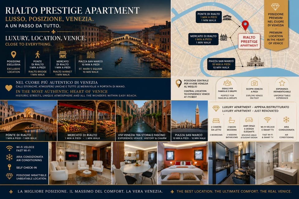 Rialto Prestige Apartment Eleganza e Comfort nel Cuore di Venezia Apartment in Venice