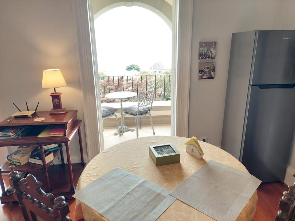 View (from property/room), Living room, Seating area, Dining area