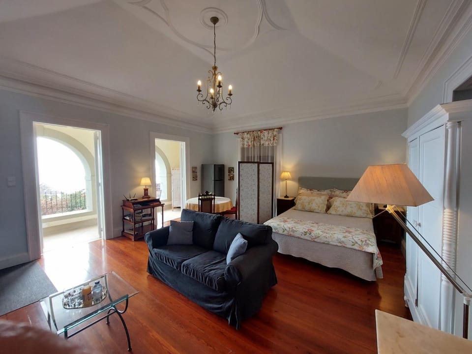 Bed, Living room, Photo of the whole room, Seating area, Bedroom