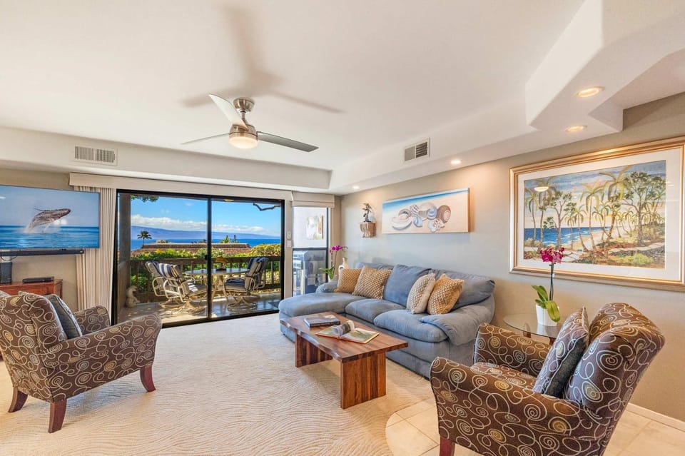 Spacious 2 Level Ocean View Kaanapali Condo - AC 2 Lanai Walk to Beach House in Kaanapali