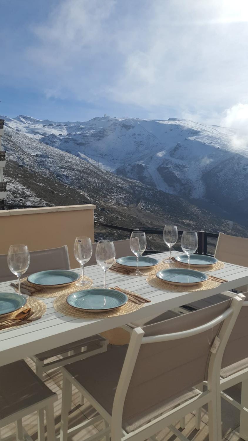 Natural landscape, Winter, Balcony/Terrace, Mountain view
