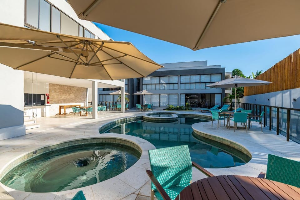 Property building, Day, Natural landscape, Pool view, Swimming pool, sunbed