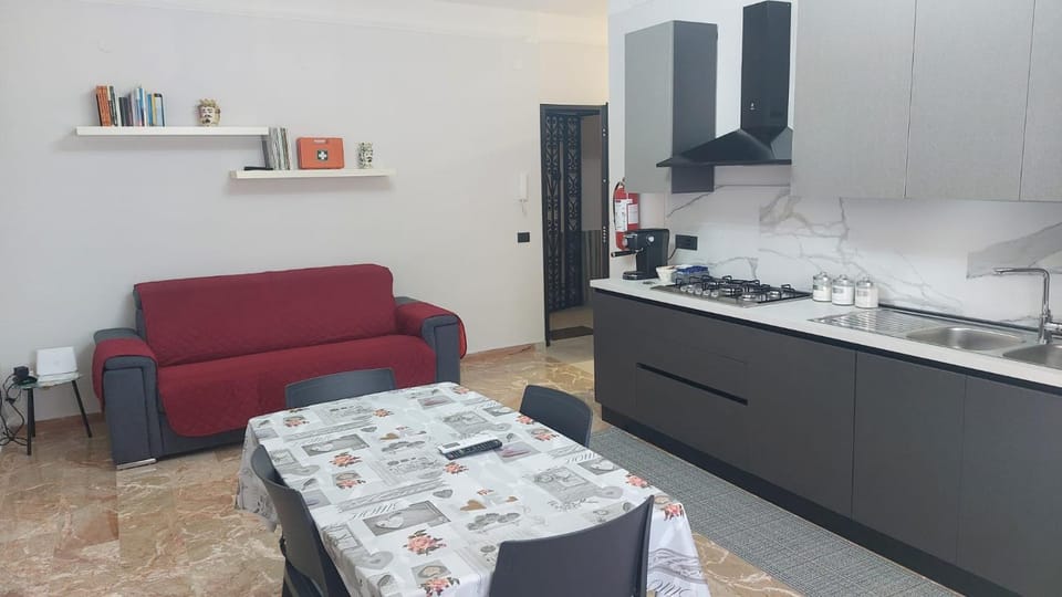 Living room, kitchen