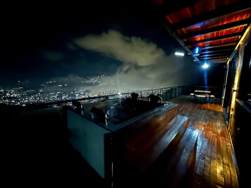 Night, Natural landscape, View (from property/room), Balcony/Terrace, Mountain view