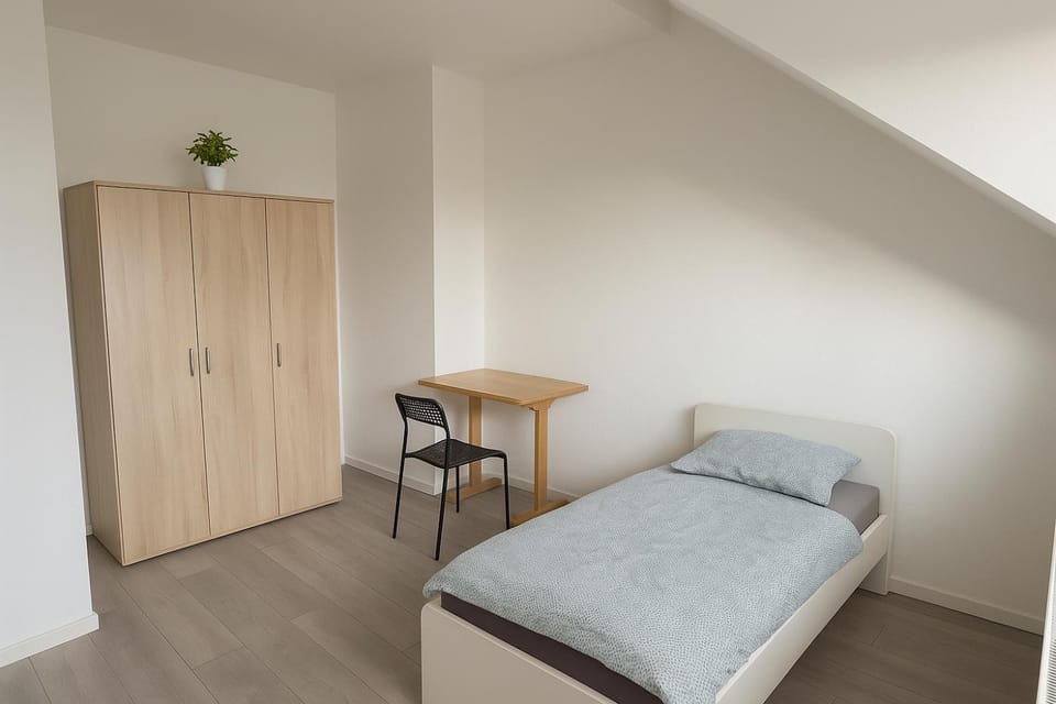 Bed, Photo of the whole room, Bedroom, wardrobe